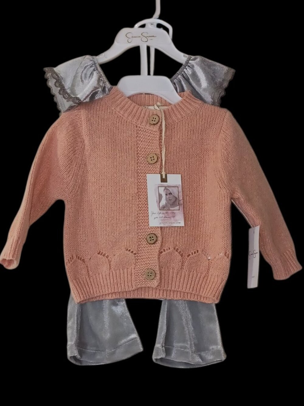 NWT Jessica Simpson 3Pc Baby Girl Set 3-6M
